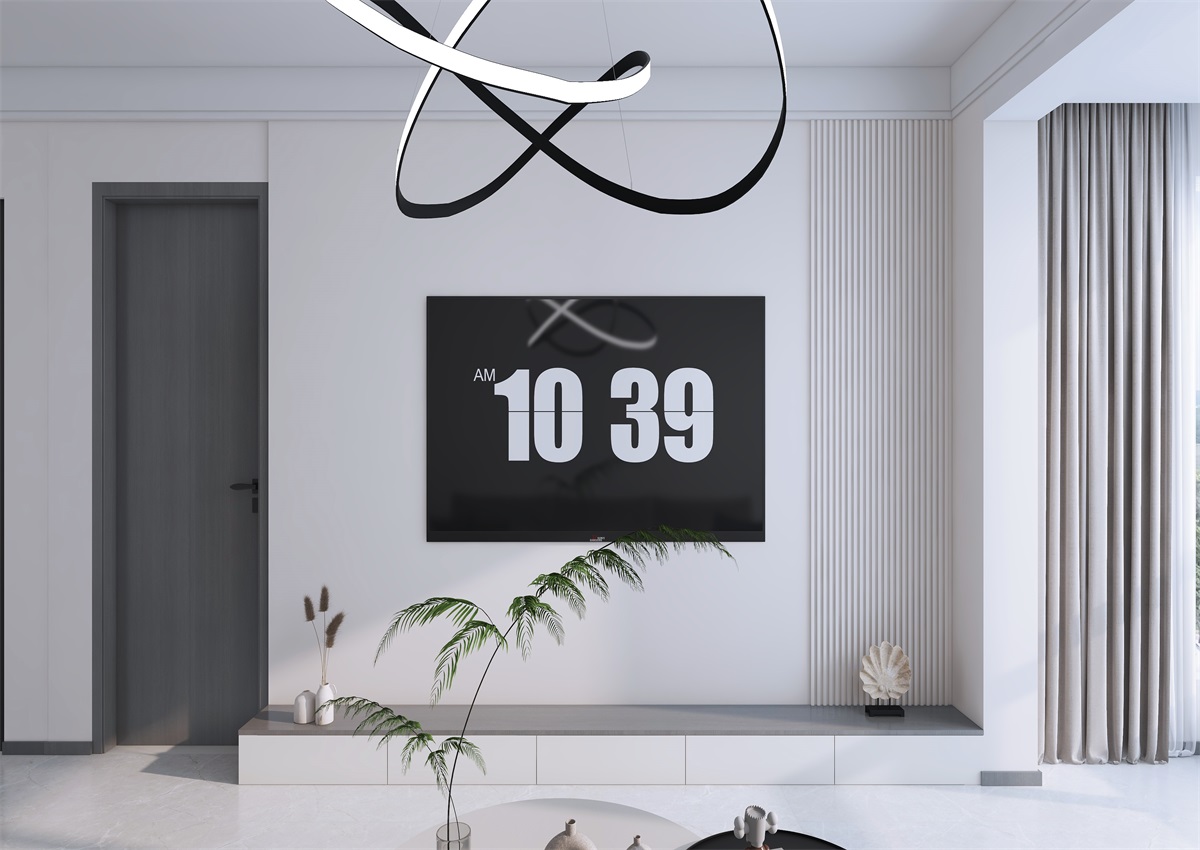 攬秀苑110㎡ | 小戶型裝修模板來了！現(xiàn)代簡約風(fēng)+黑白灰百看不膩