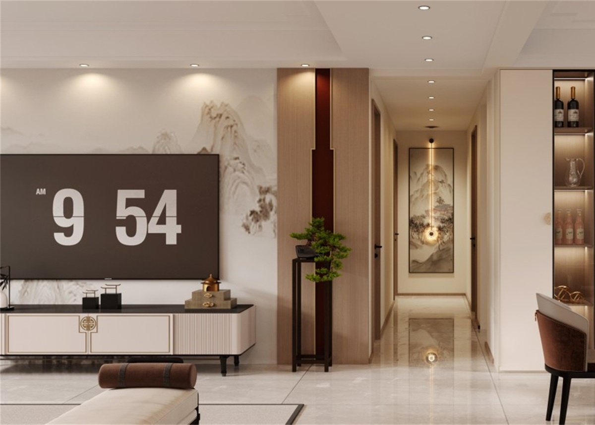 中海華樾185㎡ | 新中式到底有多絕？東方美學(xué)直接拿下一家老??！